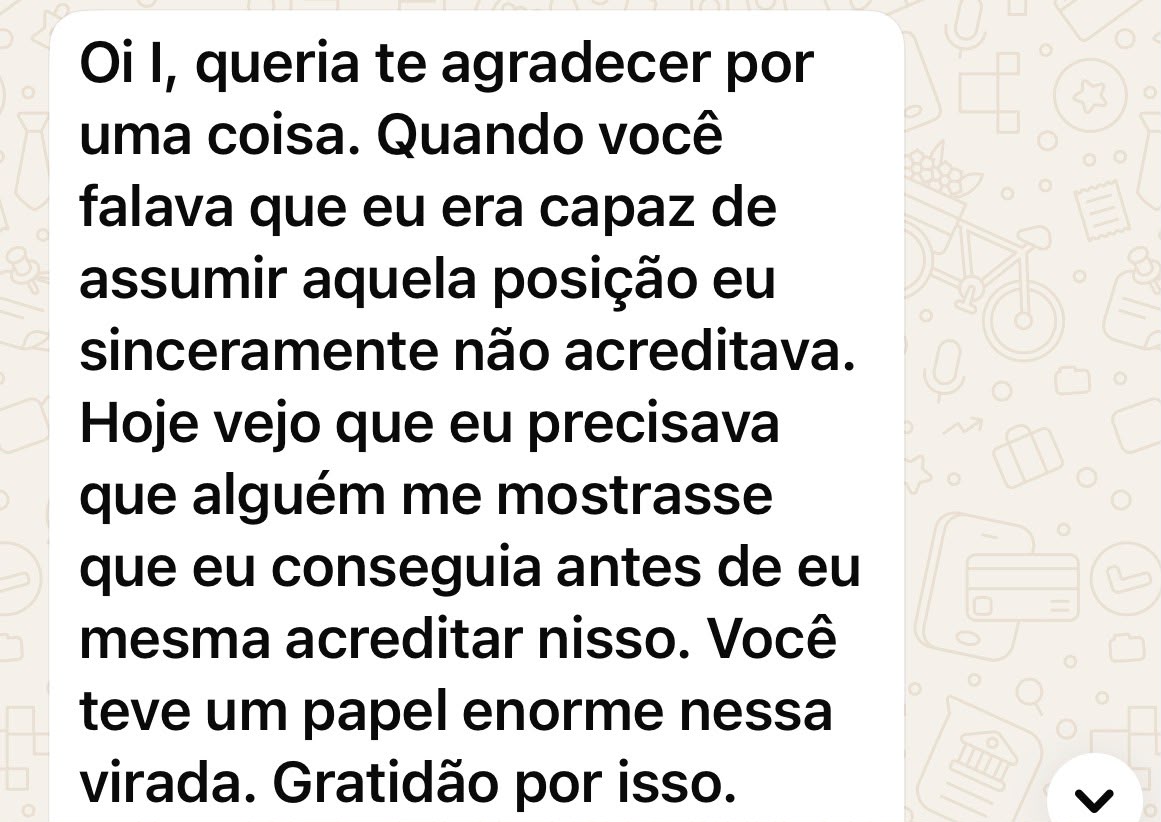 Depoimento real recebido por WhatsApp (8 de 14)