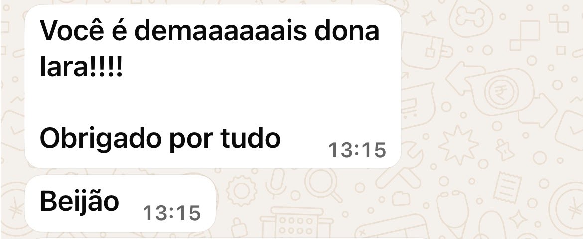 Depoimento real recebido por WhatsApp (10 de 14)