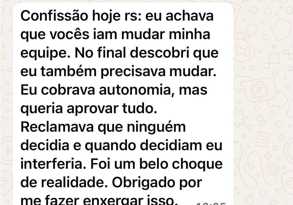 Depoimento real recebido por WhatsApp (13 de 14)